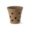Rustic Terracotta Orchid Pot Garden Planter for Flowers - Everyday Orange Planter Pot - Spot Clean